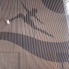 學校墻面裝飾造型弧形鋁方通_學校建設改造弧形鋁方管專業定制廠家
