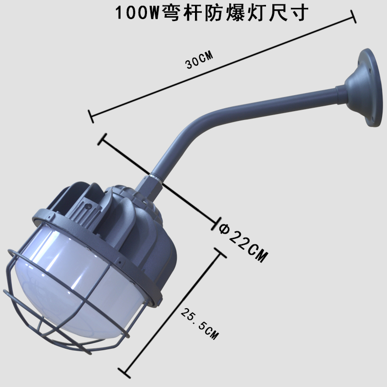 100W彎管款