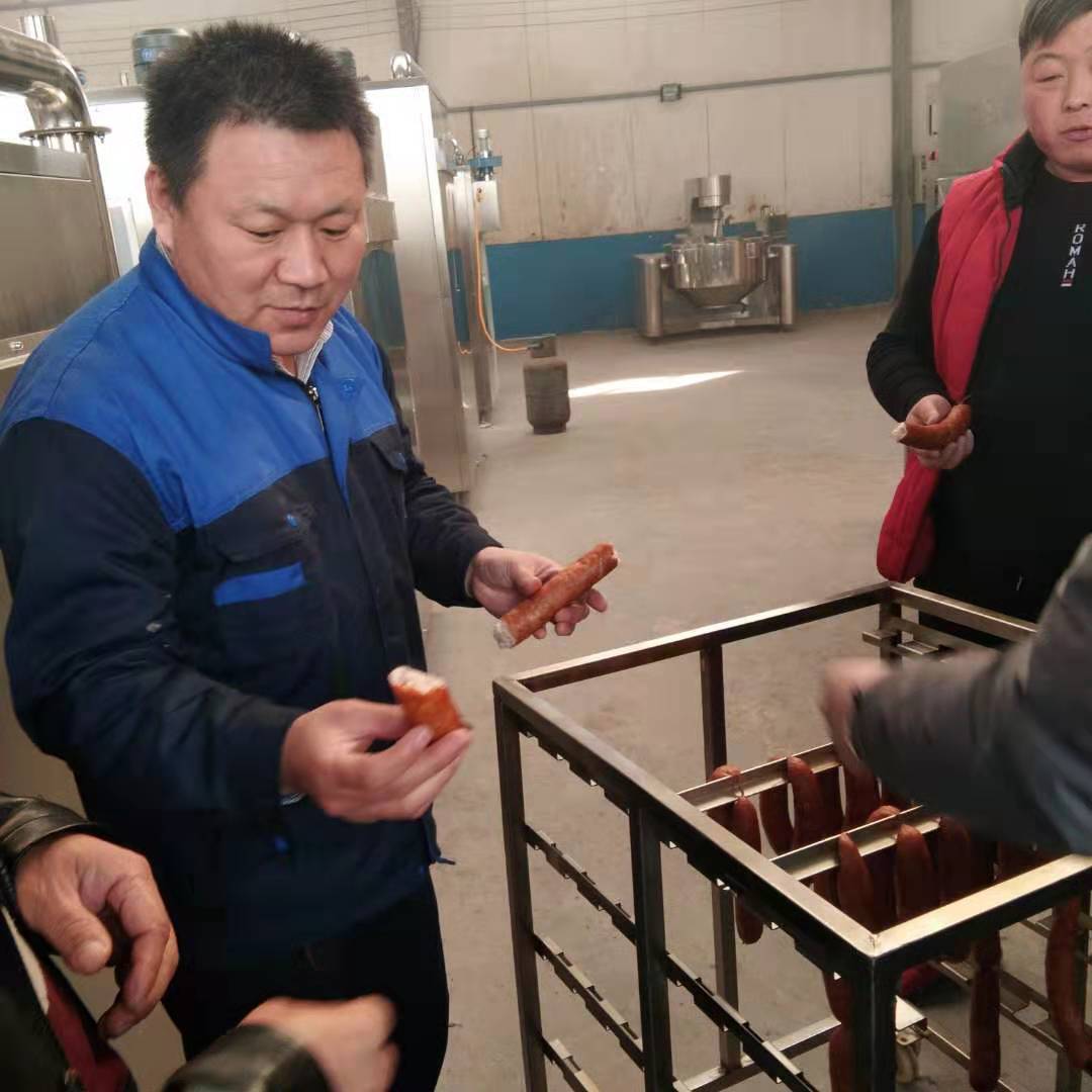 液壓灌腸機  自動香腸灌腸機  哈爾濱紅腸成套加工設備示例圖5