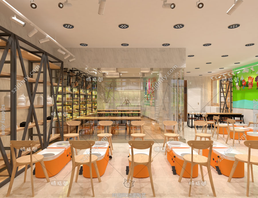 陶藝店，兒童陶藝店，陶藝店加盟，陶藝店裝修，陶藝店裝修展示圖，時指間陶藝店 (10)