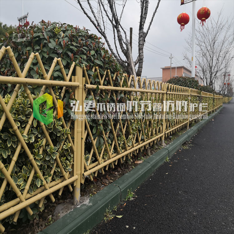 不銹鋼竹節管仿竹籬笆護欄