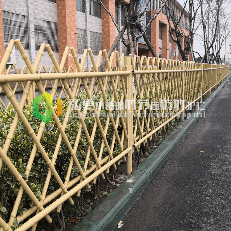 不銹鋼竹節管仿竹籬笆護欄