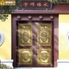 酒店四開銅門，上海豪華銅門，古典銅門