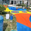 山東奧美佳塑膠籃球場  塑膠地面  硅pu籃球場 幼兒園EPDM橡膠地板 幼兒園室外場地施工 EPDM彩色現(xiàn)澆塑膠