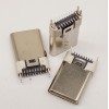 Type-c 16P立式公頭 180度立貼插頭 帶魚叉腳DIP 貼片SMT