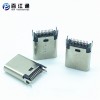 3.1 TYPE-C夾板24P母座 大魚叉K腳 typec轉接頭插座10.5-9.3mm
