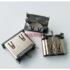 HDMI 19P 立式母座 180度立貼 高度13.0mm 三腳直立式