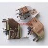 HDMI 19P側(cè)插母座 側(cè)立式90度插板 帶螺絲孔固定