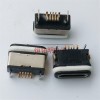 MICRO 5P 防水母座 四腳90度固定腳 貼片SMT 前插后貼