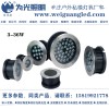 LED地埋燈尺寸 3W直徑100 6W直徑120 18W直徑200 36W直徑250