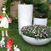 簡(jiǎn)約現(xiàn)代花盆擺件雕塑